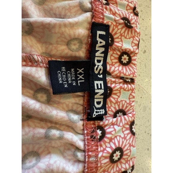 Lands End Pajama Set Size XXL Women's Solid/Floral Pants/top - Picture 16 of 16